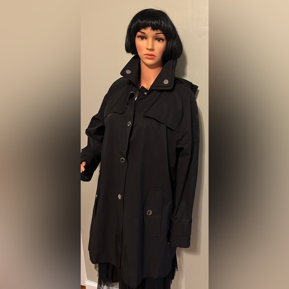 London Fog Black Trench Coat